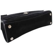 Vivienne Westwood Petit sac à bandoulière en cuir suédé Bianca - Noir