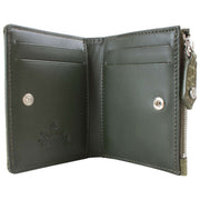 Vivienne Westwood Porte-cartes à rabat fin en relief croco - Kaki