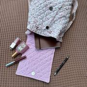 Moon Nude Peony Flap Backpack - Rose/Blanc