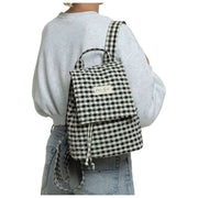 Moon Nude Classic Flap Backpack - Noir/Blanc