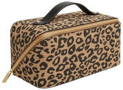 Alice Wheeler London Valise de Train à Imprimé Animal - Noir/Léopard
