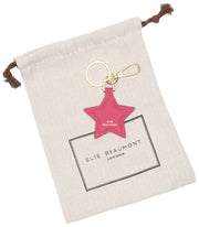 Elie Beaumont Star Keyring - Berry Pink