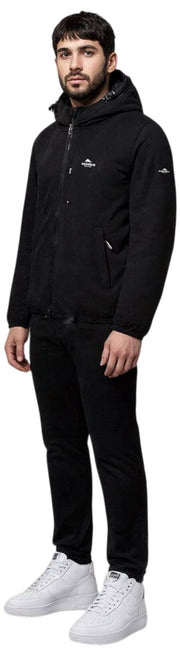 Helvetica Mountain Pioneers Veste coupe-vent à capuche Eyeblock - Noir