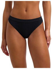 Falke Daily Seamless Thong - Black