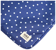 Roka Brick Lane Recycled Canvas Laptop Sleeve - Navy Polka Dot