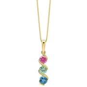 elements-gold-amalfi-three-colour-twist-9ct-gold-pendant---greenpinkblue-35461351