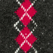 dents-argyle-marl-yarn-knitted-gloves---charcoalfuchsia-pink-34477610
