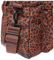 Roka Gatwick Small Recycled Canvas Duffle Bag - Mini Leopard Brown