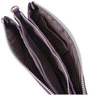 Roka Carnaby XL Recycled Canvas Crossbody Bag - Deep Grape Purple