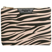 Pochette à imprimé animal Alice Wheeler London - Noir/Zèbre