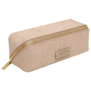 Alice Wheeler London Kensington Petite valise de train en daim - Vison crème