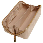 Alice Wheeler London Kensington Petite valise de train en daim - Vison crème