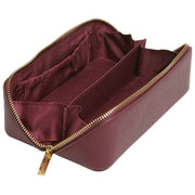 Petite valise de train de luxe Alice Wheeler London - Rouge baie
