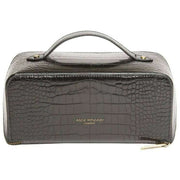 Alice Wheeler London Luxury Train Case - Black Croc