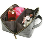 Alice Wheeler London Luxury Train Case - Black Croc