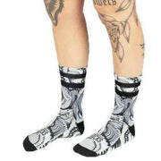 American Socks Python Mid High Socks - Grey