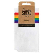 American Socks Rainbow Pride Ankle High Socks - White