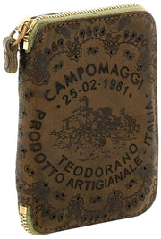 Campomaggi Floriana Laser Cashmere Purse - Vert Militaire