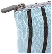 Roka Maida Vale Petite pochette en toile de coton - Rayure bleue