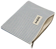 Pochette Zippée Hindbag Ema Medium - Rayures Bleues
