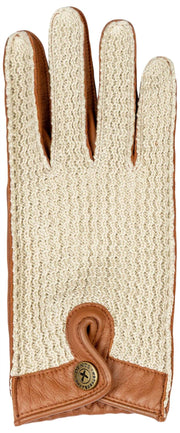 Gants de conduite en cuir Dents The Suited Racer Hatcher - Cognac Tan