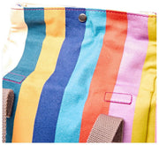 Roka Hampstead Cotton Canvas Lunch Bag - Wide Multi Stripe