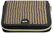 Stackers Square Jewellery Roll - Black Raffia