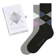 Burlington Basic Gift Box Socks - Navy/Grey