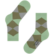 Chaussettes Courtes Burlington Bonnie - Vert Persan