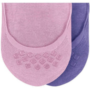 Lot de 2 paires de chaussettes invisibles Burlington Everyday - Foxglove Lilas