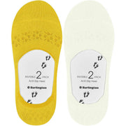 Burlington Everyday 2-Pack Invisible Socks - Off White