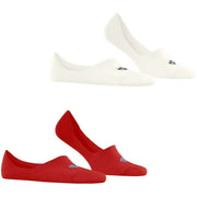 Lot de 2 paires de chaussettes invisibles Burlington Everyday - Rouge actif