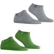 Burlington Everyday Lot de 2 paires de chaussettes pour baskets - Vert Fairway