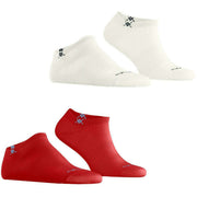 Lot de 2 paires de chaussettes pour baskets Burlington Everyday - Rouge tulipe