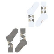 Burlington Everyday Argyle 2-Pack Socks - Light Grey Mel