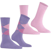 Lot de 2 paires de chaussettes Burlington Everyday Mix - Lilas