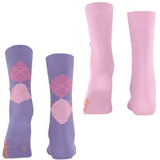 Lot de 2 paires de chaussettes Burlington Everyday Mix - Lilas