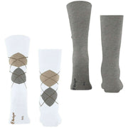 Lot de 2 paires de chaussettes Burlington Everyday Mix - Blanc