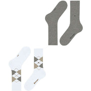 Lot de 2 paires de chaussettes Burlington Everyday Mix - Blanc
