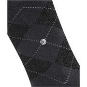 Burlington Marylebone Lurex Socks - Black