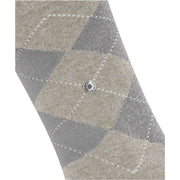 Burlington Marylebone Lurex Socks - Light Grey