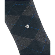 Burlington Marylebone Lurex Socks - Marine Blue