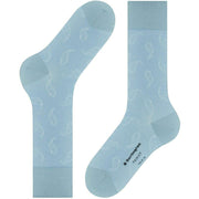 Chaussettes Burlington Paisley - Bleu Patagonie