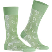 Chaussettes Burlington Paisley - Vert Calme