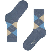 Chaussettes Burlington Queen - Bleu Jean Clair