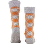 Burlington Tartan Socks - Heather Grey