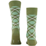 Chaussettes Tartan Burlington - Vert Salvia