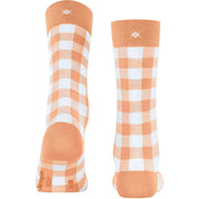 Burlington Vichy Socks - Peach Orange
