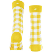 Chaussettes Burlington Vichy - Jaune Coucher de Soleil