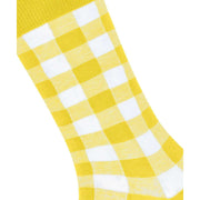 Chaussettes Burlington Vichy - Jaune Coucher de Soleil